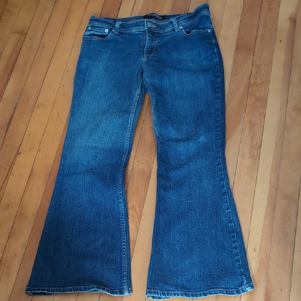 Vintage LONDONJEAN Blue Flare Jeans Size 8 29" Inseam